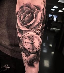 Фото тату часы 20.05.2019 №366 - photo tattoo watch - tattoo-photo.ru