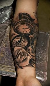Фото тату часы 20.05.2019 №386 - photo tattoo watch - tattoo-photo.ru