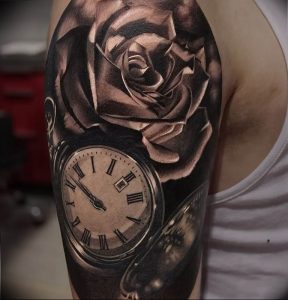 Фото тату часы 20.05.2019 №389 - photo tattoo watch - tattoo-photo.ru