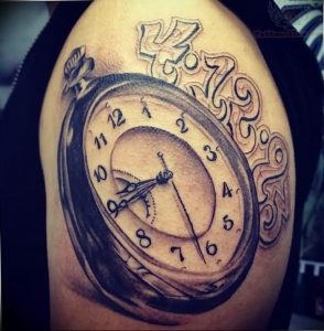 Фото тату часы 20.05.2019 №390 - photo tattoo watch - tattoo-photo.ru