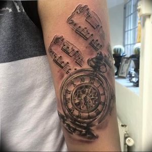 Фото тату часы 20.05.2019 №397 - photo tattoo watch - tattoo-photo.ru