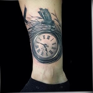 Фото тату часы 20.05.2019 №398 - photo tattoo watch - tattoo-photo.ru