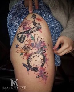 Фото тату часы 20.05.2019 №400 - photo tattoo watch - tattoo-photo.ru