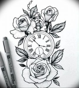 Фото тату часы 20.05.2019 №403 - photo tattoo watch - tattoo-photo.ru