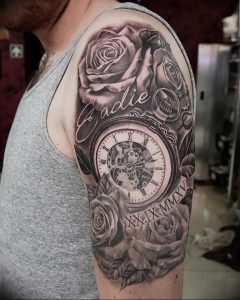 Фото тату часы 20.05.2019 №404 - photo tattoo watch - tattoo-photo.ru
