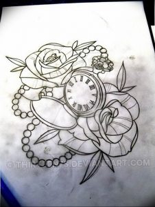 Фото тату часы 20.05.2019 №414 - photo tattoo watch - tattoo-photo.ru