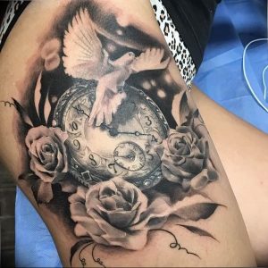 Фото тату часы 20.05.2019 №418 - photo tattoo watch - tattoo-photo.ru