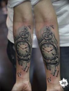 Фото тату часы 20.05.2019 №423 - photo tattoo watch - tattoo-photo.ru