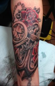 Фото тату часы 20.05.2019 №440 - photo tattoo watch - tattoo-photo.ru