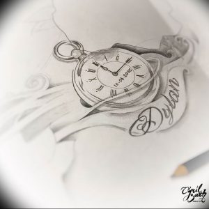 Фото тату часы 20.05.2019 №452 - photo tattoo watch - tattoo-photo.ru