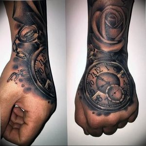 Фото тату часы 20.05.2019 №456 - photo tattoo watch - tattoo-photo.ru