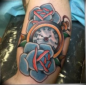 Фото тату часы 20.05.2019 №461 - photo tattoo watch - tattoo-photo.ru