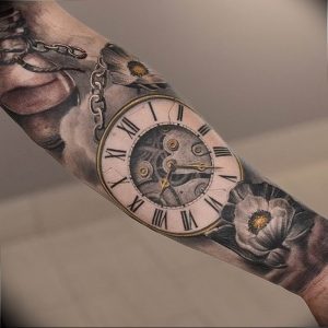 Фото тату часы 20.05.2019 №473 - photo tattoo watch - tattoo-photo.ru