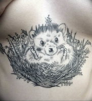 Фото вариант тату ежик 31.07.2019 №047 — tattoo hedgehog — tattoo-photo.ru