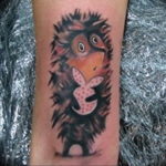 Фото вариант тату ежик 31.07.2019 №066 - tattoo hedgehog - tattoo-photo.ru