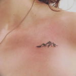 Фото маленькие тату горы 23.07.2019 №005 - little mountain tattoos - tattoo-photo.ru