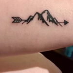 Фото маленькие тату горы 23.07.2019 №071 - little mountain tattoos - tattoo-photo.ru