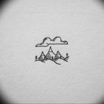 Фото мини тату горы 23.07.2019 №035 - mini mountain tattoo - tattoo-photo.ru