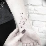 Фото созвездие близнецы тату 12.07.2019 №023 - constellation twins tattoo - tattoo-photo.ru
