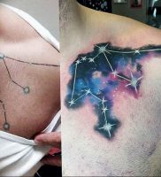 Фото созвездие водолея тату 12.07.2019 №012 — Aquarius constellation tatto — tattoo-photo.ru