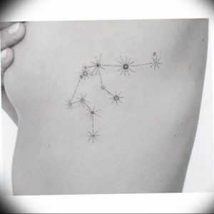 Фото созвездие водолея тату 12.07.2019 №022 - Aquarius constellation tatto - tattoo-photo.ru