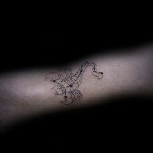 Фото созвездие скорпиона тату 12.07.2019 №003 - constellation scorpion ta - tattoo-photo.ru
