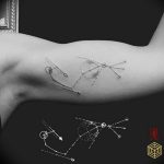 Фото созвездие скорпиона тату 12.07.2019 №035 - constellation scorpion ta - tattoo-photo.ru
