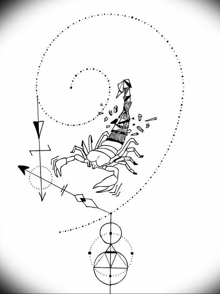 Эскизы тату знака зодиака скорпион