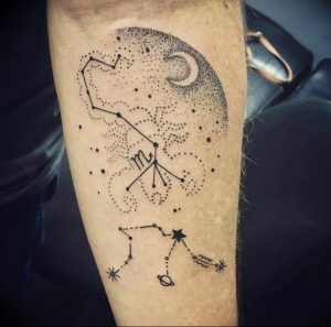 Фото созвездие скорпиона тату 12.07.2019 №040 - constellation scorpion ta - tattoo-photo.ru