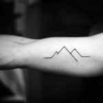 Фото тату горы геометрия 23.07.2019 №026 - mountain tattoo geometry - tattoo-photo.ru