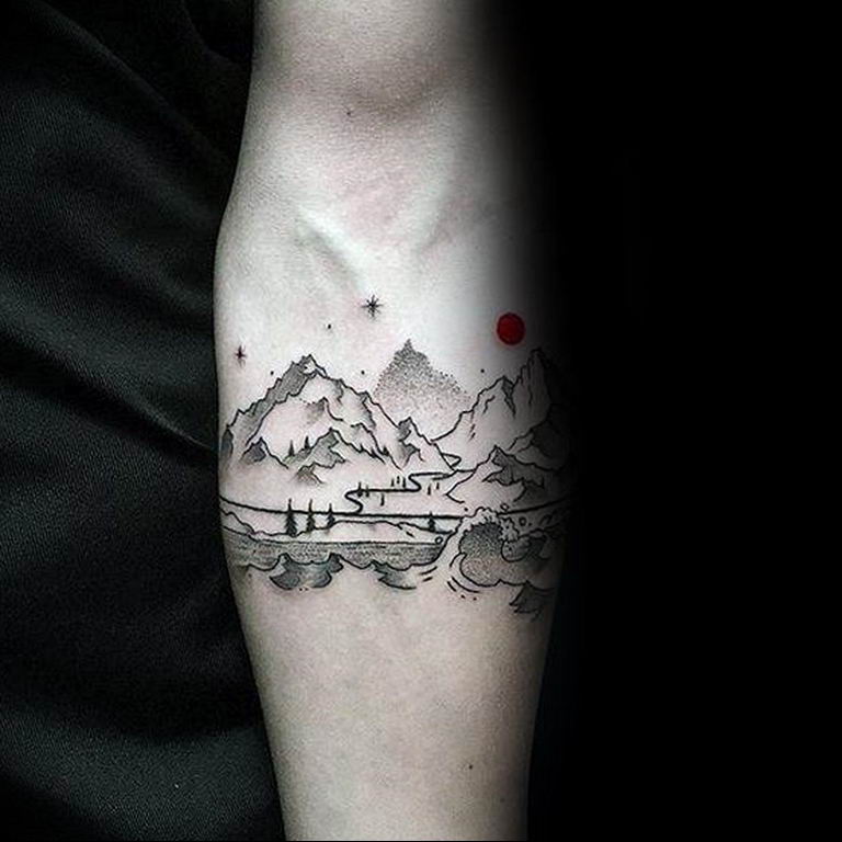 23.07.2019 № 004 - mountain sea tattoo - tattoo-photo.ru. и. горы. 