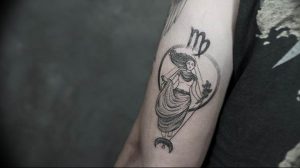Фото тату созвездие девы 12.07.2019 №007 - tattoo constellation maiden - tattoo-photo.ru