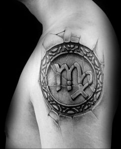 Фото тату созвездие девы 12.07.2019 №009 - tattoo constellation maiden - tattoo-photo.ru