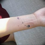 Фото тату созвездие на руке 12.07.2019 №009 - tattoo constellation on arm - tattoo-photo.ru
