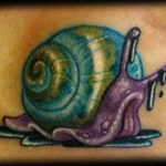 Фото тату улитка 28.07.2019 №046 - snail tattoo - tattoo-photo.ru