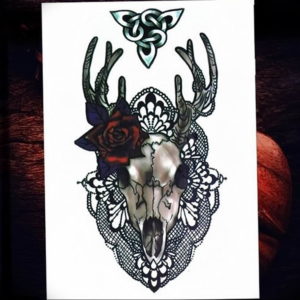 Фото тату череп козла 28.07.2019 №161 - goat skull tattoo - tattoo-photo.ru
