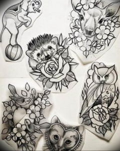 Photo ежик тату эскиз 31.07.2019 №002 - hedgehog tattoo sketch - tattoo-photo.ru