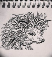 Photo ежик тату эскиз 31.07.2019 №009 — hedgehog tattoo sketch — tattoo-photo.ru