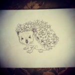 Photo ежик тату эскиз 31.07.2019 №030 - hedgehog tattoo sketch - tattoo-photo.ru