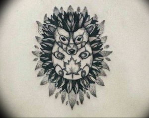 Photo ежик тату эскиз 31.07.2019 №032 - hedgehog tattoo sketch - tattoo-photo.ru
