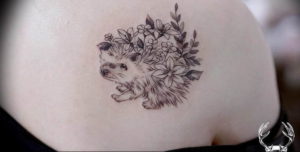 Photo тату ежик 31.07.2019 №009 - tattoo hedgehog - tattoo-photo.ru