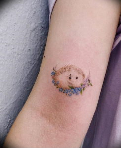 Photo тату ежик 31.07.2019 №011 - tattoo hedgehog - tattoo-photo.ru