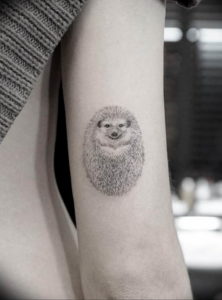 Photo тату ежик 31.07.2019 №018 - tattoo hedgehog - tattoo-photo.ru