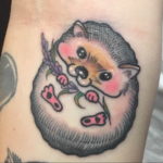 Photo тату ежик 31.07.2019 №020 - tattoo hedgehog - tattoo-photo.ru