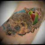 Photo тату ежик 31.07.2019 №033 - tattoo hedgehog - tattoo-photo.ru