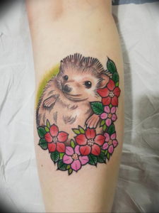 Photo тату ежик 31.07.2019 №055 - tattoo hedgehog - tattoo-photo.ru