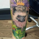 Photo тату ежик 31.07.2019 №056 - tattoo hedgehog - tattoo-photo.ru