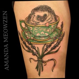 Photo тату ежик 31.07.2019 №061 - tattoo hedgehog - tattoo-photo.ru