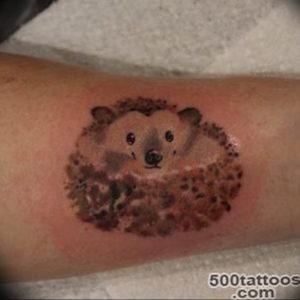 Photo тату ежик 31.07.2019 №064 - tattoo hedgehog - tattoo-photo.ru