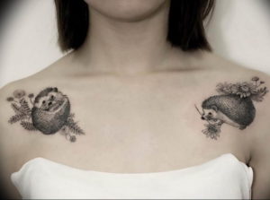 Photo тату ежик 31.07.2019 №074 - tattoo hedgehog - tattoo-photo.ru